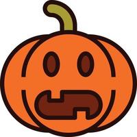 Emoji Pumpkin Halloween vector