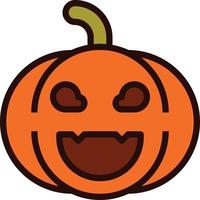 Emoji Pumpkin Halloween vector