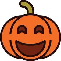 Emoji Pumpkin Halloween vector