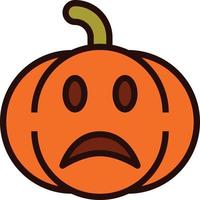 Emoji Pumpkin Halloween vector