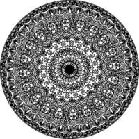 patrón de flores de estilo mandala brillante étnico. patrones de terapia antiestrés vector