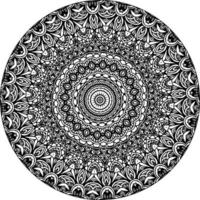 Ethnic Bright Mandala Style Flowers Pattern. Anti-Stress Therapy Patterns vector