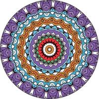 Fondo de mandala con grandes colores. patrones de terapia antiestrés vector