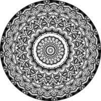 Ethnic Bright Mandala Style Flowers Pattern. Anti-Stress Therapy Patterns vector