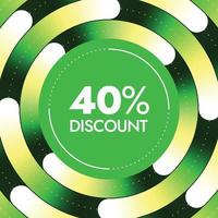 Discount offer banner design template vector