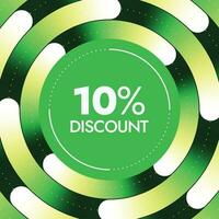 Discount offer banner design template vector