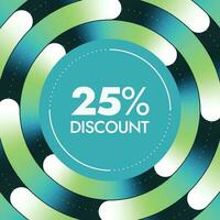 Discount offer banner design template vector