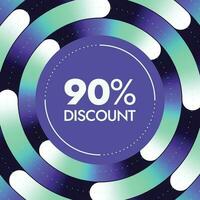 Discount offer banner design template vector
