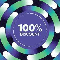 Discount offer banner design template vector