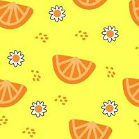 orange seamless pattern for background, fabric, poster, etc vector