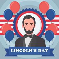 Happy Lincoln's Day vector