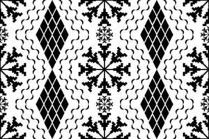 Geometric ethnic oriental traditional art pattern.black and white tone.Figure tribal embroidery style.Design for ethnic background,wallpaper,clothing,wrapping,fabric,element,sarong,vector illustration vector