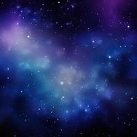 Night sky with stars and nebula as background,blue galaxy background photo