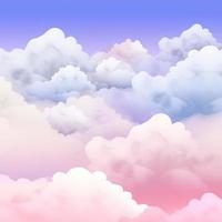 vistoso cielo antecedentes con nubes en pastel colores foto