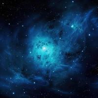 Night sky with stars and nebula as background,blue galaxy background photo