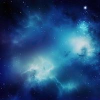 Night sky with stars and nebula as background,blue galaxy background photo