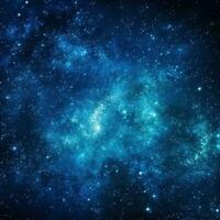 Night sky with stars and nebula as background,blue galaxy background photo