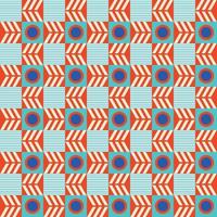 Colorful neo geometric pattern. Neo Geometric Seamless Period. Grid with color geometrical shapes. Modern abstract background vector