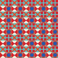 Colorful neo geometric pattern. Neo Geometric Seamless Period. Grid with color geometrical shapes. Modern abstract background vector