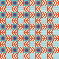 Colorful neo geometric pattern. Neo Geometric Seamless Period. Grid with color geometrical shapes. Modern abstract background vector