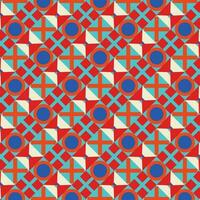 Colorful neo geometric pattern. Neo Geometric Seamless Period. Grid with color geometrical shapes. Modern abstract background vector