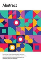 Geometric poster design element halftone graphic colorful shapes line vector shapes abstract mural background