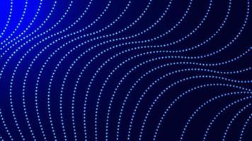Abstract waving particle digital big data technology concept background template design. Vector illustration.