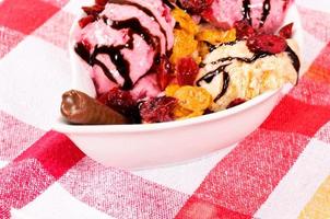 Fruity ice cream photo