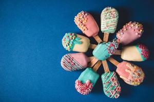 Sweet mini ice creams photo