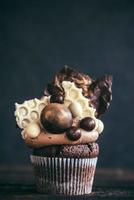 Chocolate bonbons cupcake photo
