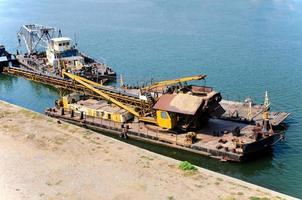 Old crane boats photo