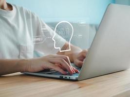 chat bot ai or artificial intelligence Artificial intelligence developed by OpenAI. photo