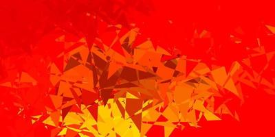 Dark orange vector background with polygonal forms.