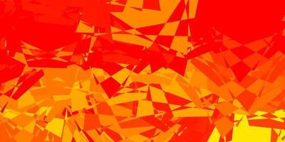 Light Orange vector background with triangles.