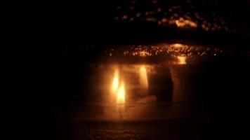 Verbrennung Mystiker Kerzen Dunkelheit video