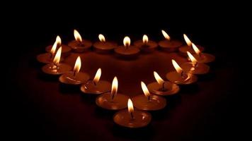 Candles' light with romantic ambiance video