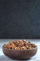 Almonds on the table photo