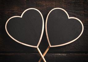 Heart shape chalkboards photo