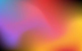 Rainbow wave blurred gradient color banner design vector