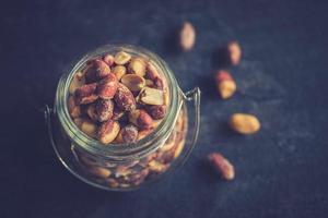 Peanuts in the jar photo