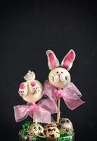 Easter bunny cake pops photo