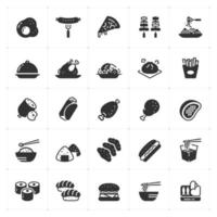 Icon set - Food and meal vector