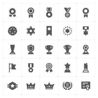 Icon set - trophy and awards vector