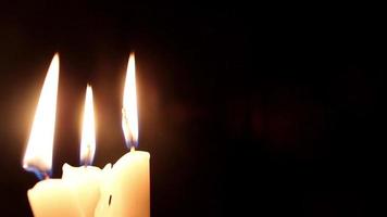 Candles' light with dark atmosphere video