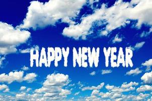 Happy New Year clouds photo