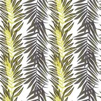 Abstract exotic plant seamless pattern. Tropical palm leaves pattern. Fern leaf wallpaper. Botanical texture. Floral background. vector