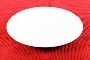 White empty plate photo