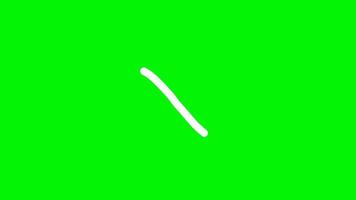 Write on check mark icon animation on green screen video