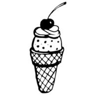 Ice cream. Vector clipart