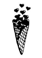 Ice cream. Vector clipart